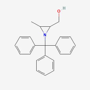 [3-Methyl-1-(triphenylmethyl)aziridin-2-yl]methanol