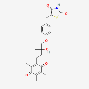 molecular formula C24H27NO6S B1243280 吡格列酮醌 