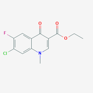 Ethyl 7-chloro-6-fluoro-1-methyl-4-oxoquinoline-3-carboxylate