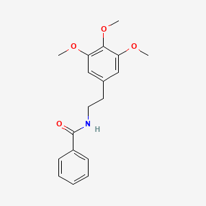 molecular formula C18H21NO4 B1243284 N-Benzoylmescaline 