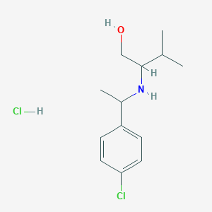 2-{[1-(4-Chlorophenyl)ethyl]amino}-3-methylbutan-1-ol hydrochloride