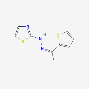 molecular formula C9H9N3S2 B1243293 2-Acetylthiophene-2-thiazolylhydrazone CAS No. 89408-03-7
