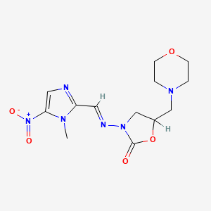 molecular formula C13H18N6O5 B1243294 Moxnidazole CAS No. 52279-59-1