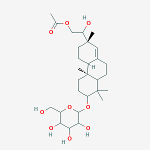 (2R,4aS,4bR,7S,10aS)-7-[(1R)-2-(Acetyloxy)-1-hydroxyethyl]-1,2,3,4,4a,4b,5,6,7,9,10,10a-dodecahydro-1,1,4a,7-tetramethyl-2-phenanthrenyl beta-D-glucopyranoside