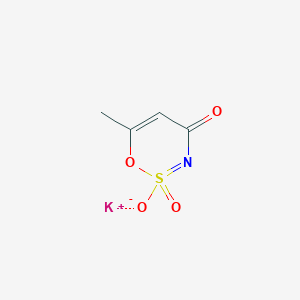 Potassium 6-methyl-2-oxidanidyl-2-oxidanylidene-1-oxa-2$l^{6}-thia-3-azacyclohexa-2,5-dien-4-one