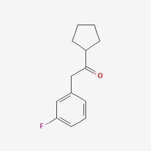 1-Cyclopentyl-2-(3-fluorophenyl)ethan-1-one