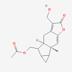 [(1R,9S)-4-(hydroxymethyl)-9-methyl-5-oxo-6-oxatetracyclo[7.4.0.03,7.010,12]trideca-3,7-dien-13-yl]methyl acetate