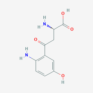 molecular formula C10H12N2O4 B1243313 5-hydroxy-L-kynurenine 