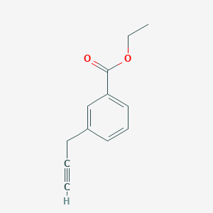 molecular formula C12H12O2 B12433182 Ethyl 3-(prop-2-yn-1-yl)benzoate 