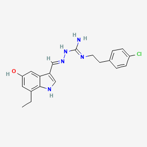 molecular formula C20H22ClN5O B12433184 RXFP3/4 agonist 1 