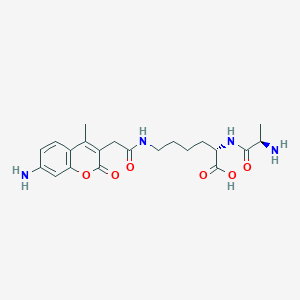 molecular formula C21H28N4O6 B12433187 D-Ala-Lys-AMCA 