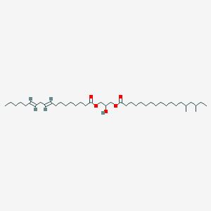 molecular formula C41H76O5 B1243320 [2-羟基-3-[(9E,12E)-十八-9,12-二烯酰基]氧基丙基] 14,16-二甲基十八烷酸酯 
