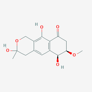 molecular formula C15H18O6 B1243322 Chrysanthone C 