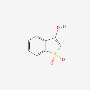 molecular formula C8H6O3S B12433406 Benzo(b)thiophene-3-ol 1,1-dioxide CAS No. 61670-15-3