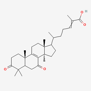 6-[(3aR,9aS,11aR)-3a,6,6,9a,11a-pentamethyl-4,7-dioxo-1H,2H,3H,5H,5aH,8H,9H,10H,11H-cyclopenta[a]phenanthren-1-yl]-2-methylhept-2-enoic acid