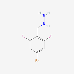 (4-Bromo-2,6-difluorobenzyl)hydrazine