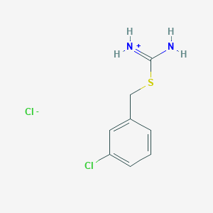 Amino[(3-chlorobenzyl)sulfanyl]methaniminium chloride