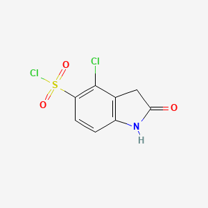 4-Chloro-2-oxo-2,3-dihydro-1H-indole-5-sulfonyl chloride