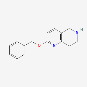 molecular formula C15H16N2O B12433490 2-(Benzyloxy)-5,6,7,8-tetrahydro-1,6-naphthyridine 