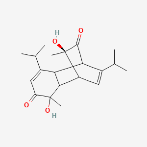 (10R)-3,10-dihydroxy-3,10-dimethyl-6,12-di(propan-2-yl)tricyclo[6.2.2.02,7]dodeca-5,11-diene-4,9-dione