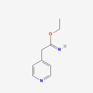 molecular formula C9H12N2O B12433528 2-Pyridin-4-YL-acetimidic acid ethyl ester CAS No. 887579-00-2