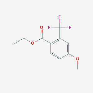 molecular formula C11H11F3O3 B12433534 Ethyl 4-methoxy-2-(trifluoromethyl)benzoate CAS No. 773138-36-6