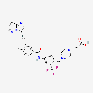 molecular formula C31H29F3N6O3 B12433591 Ponatinib Acid 