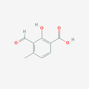 molecular formula C9H8O4 B12433596 3-Formyl-2-hydroxy-4-methylbenzoic acid 