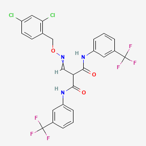 2-({[(2,4-dichlorophenyl)methoxy]imino}methyl)-N,N'-bis[3-(trifluoromethyl)phenyl]propanediamide