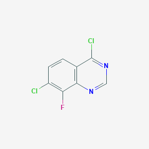 molecular formula C8H3Cl2FN2 B12433655 4,7-Dichloro-8-fluoroquinazoline 