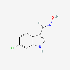 N-[(6-chloro-1H-indol-3-yl)methylidene]hydroxylamine