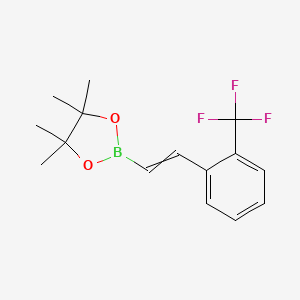 4,4,5,5-tetramethyl-2-[(1E)-2-[2-(trifluoromethyl)phenyl]ethenyl]-1,3,2-dioxaborolane