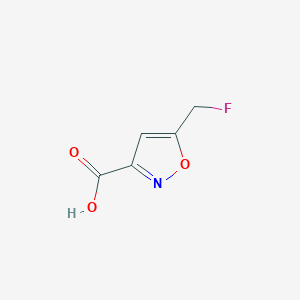 B124337 5-(fluoromethyl)-1,2-oxazole-3-carboxylic Acid CAS No. 145441-16-3