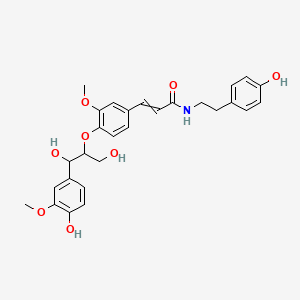 molecular formula C28H31NO8 B12433704 Cannabisin H 