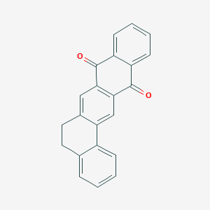 molecular formula C22H14O2 B1243371 5,6-Dihydrobenzo[a]naphthacene-8,13-dione 