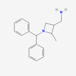 molecular formula C18H22N2 B12433723 (1-Benzhydryl-2-methylazetidin-3-yl)methanamine 