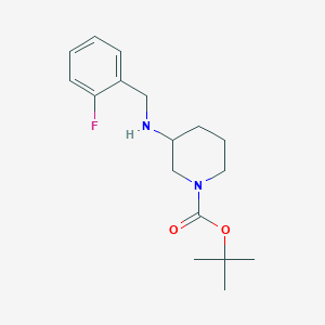 molecular formula C17H25FN2O2 B12433758 Tert-butyl 3-{[(2-fluorophenyl)methyl]amino}piperidine-1-carboxylate CAS No. 887584-83-0