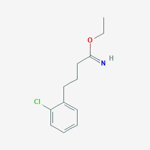 molecular formula C12H16ClNO B12433764 Ethyl 4-(2-chlorophenyl)butanimidate CAS No. 887577-91-5