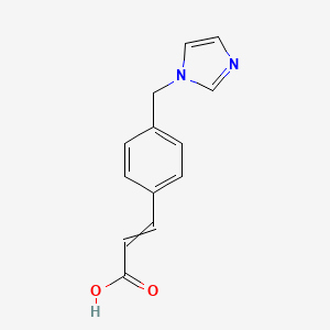 molecular formula C13H12N2O2 B12433766 (E)-3-[4-(imidazol-1-ylmethyl)phenyl]prop-2-enoic acid 