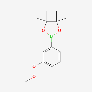 4,4,5,5-Tetramethyl-2-[3-(methylperoxy)phenyl]-1,3,2-dioxaborolane