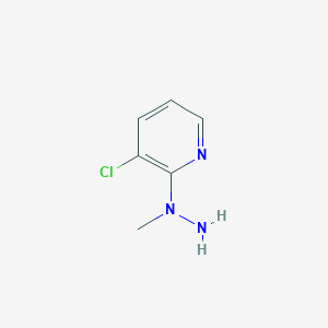 molecular formula C6H8ClN3 B12433824 3-Chloro-2-(1-methylhydrazin-1-YL)pyridine 