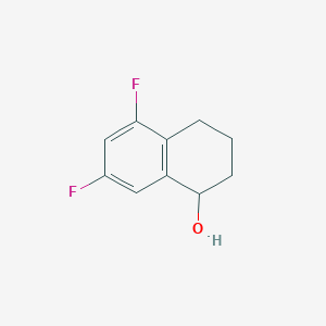 molecular formula C10H10F2O B12433826 5,7-Difluoro-1,2,3,4-tetrahydronaphthalen-1-ol 