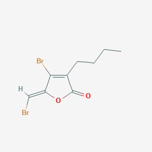 molecular formula C9H10Br2O2 B1243384 (5Z)-4-bromo-5-(bromomethylene)-3-butyl-2(5H)-furanone 