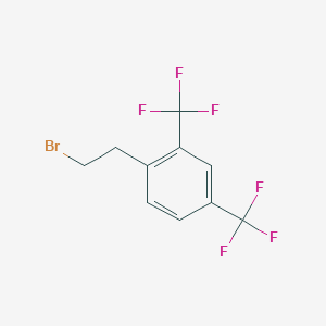 molecular formula C10H7BrF6 B12433860 1-(2-Bromoethyl)-2,4-bis(trifluoromethyl)benzene 