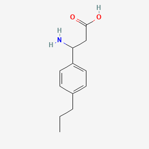 3-Amino-3-(4-propylphenyl)propanoic acid