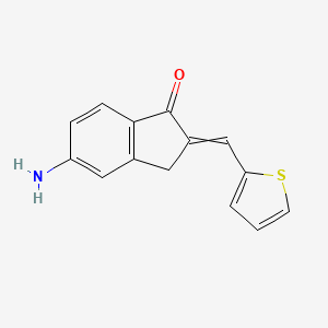 5-amino-2-(thiophen-2-ylmethylidene)-3H-inden-1-one