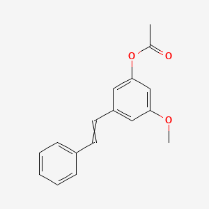 Phenol,3-methoxy-5-(2-phenylethenyl)-,acetate,(E)-