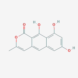 molecular formula C14H10O5 B1243390 3-Methyl-7,9,10-trihydroxy-1H-naphtho[2,3-c]pyran-1-one 