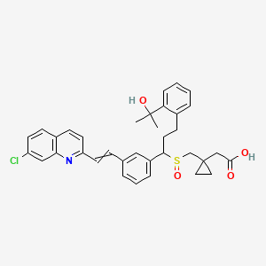 molecular formula C35H36ClNO4S B12433918 {1-[(1-{3-[(1E)-2-(7-chloroquinolin-2-yl)ethenyl]phenyl}-3-[2-(2-hydroxypropan-2-yl)phenyl]propanesulfinyl)methyl]cyclopropyl}acetic acid 