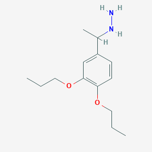 [1-(3,4-Dipropoxyphenyl)ethyl]hydrazine